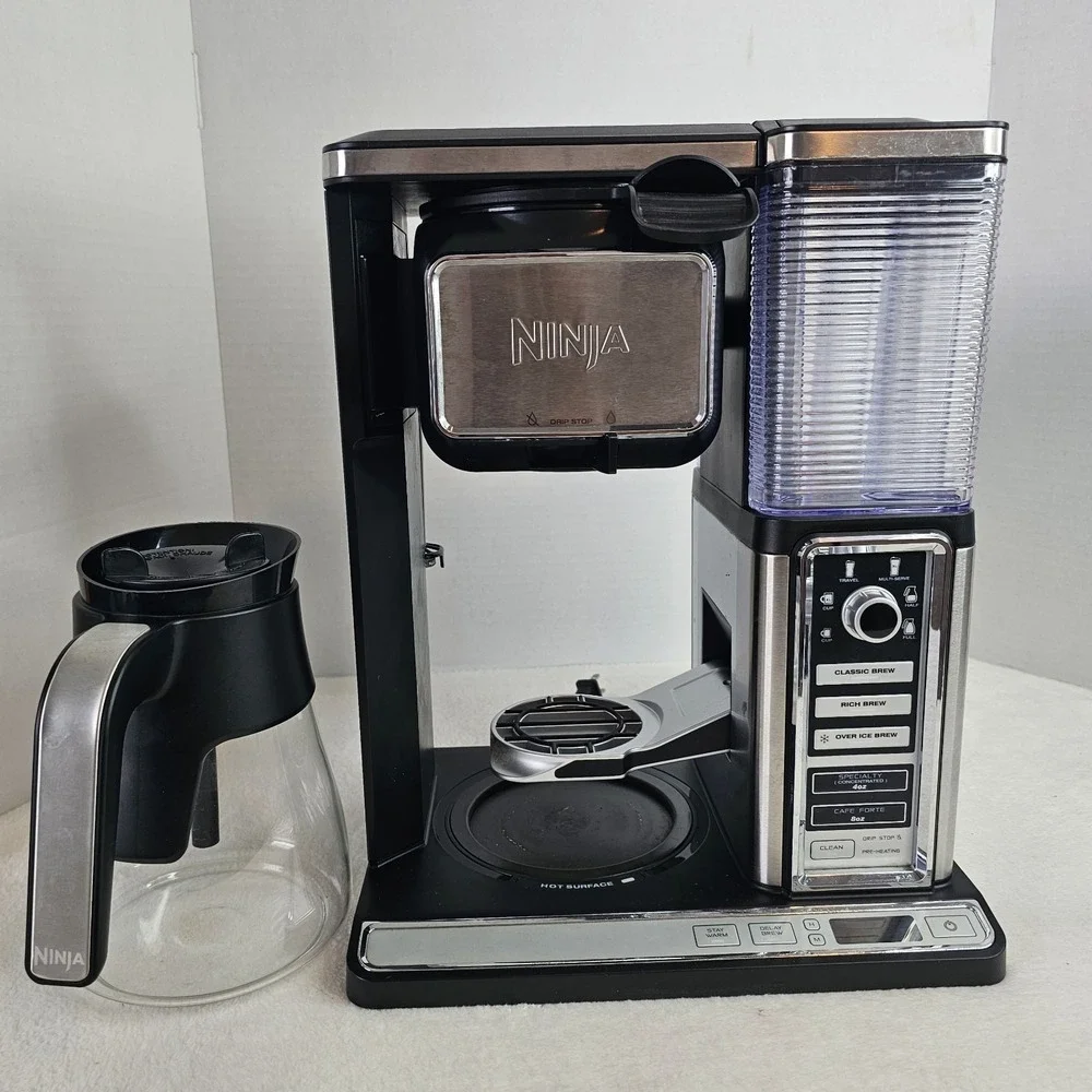 NINJA CF090A 32 Coffee Bar System with Glass Carafe-Black/Stainless